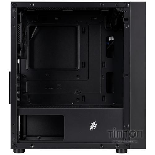 Корпус 1stPlayer B5-M-BK-3F Black без БЖ