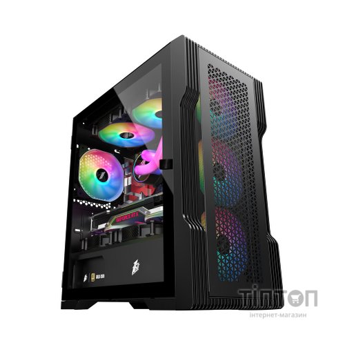 Корпус 1stPlayer T3-4F1-BK