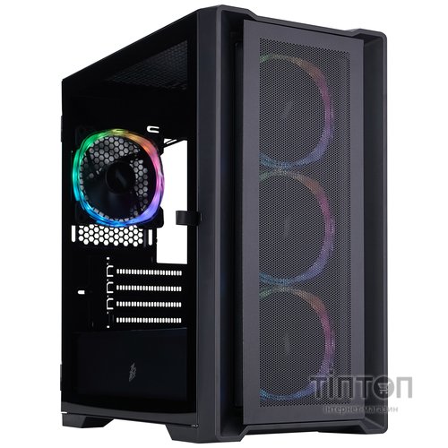 Корпус 1stPlayer T4-BK-4FS7 Black