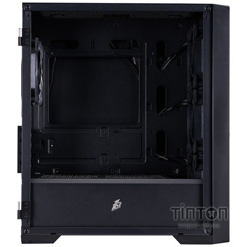 Корпус 1stPlayer T4-BK-4FS7 Black