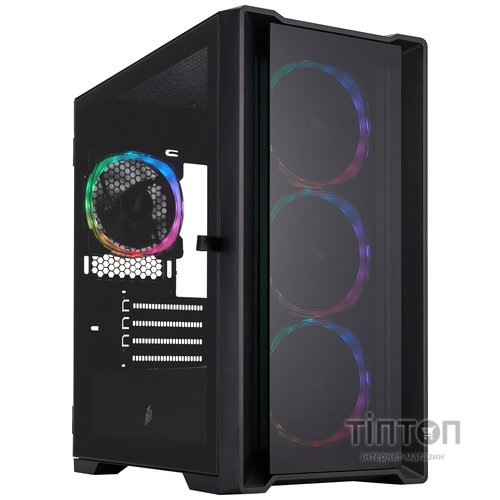 Корпус 1stPlayer T4-G-BK-4FS7 Black