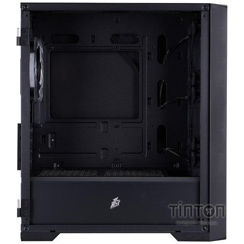 Корпус 1stPlayer T4-G-BK-4FS7 Black