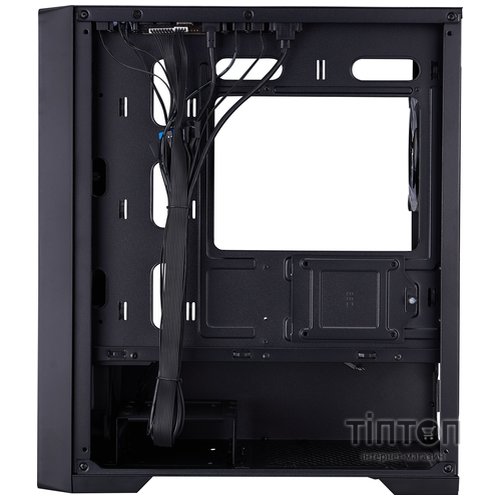 Корпус 1stPlayer T4-G-BK-4FS7 Black