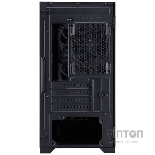 Корпус 1stPlayer T4-G-BK-4FS7 Black
