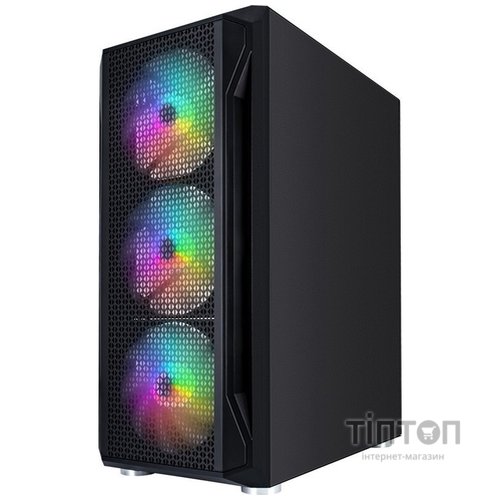 Корпус 1stPlayer X4-4F1 Black 600W