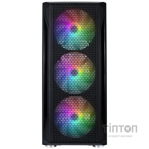 Корпус 1stPlayer X4-4F1 Black 600W