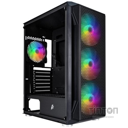 Корпус 1stPlayer X4-4F1 Black 600W