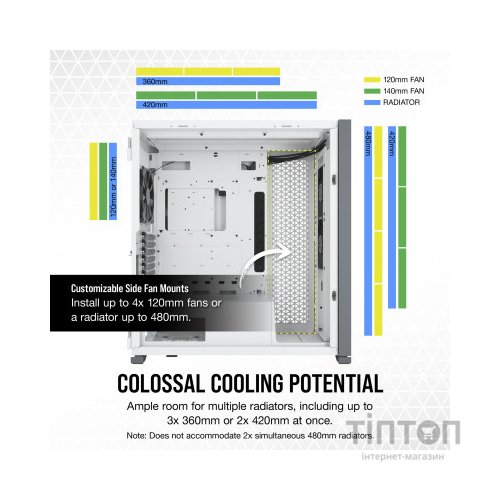 Корпус Corsair 7000D AIRFLOW White (CC-9011219-WW)