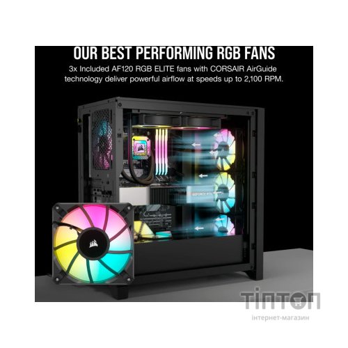 Корпус Corsair iCUE 4000D RGB Airflow Black (CC-9011240-WW)
