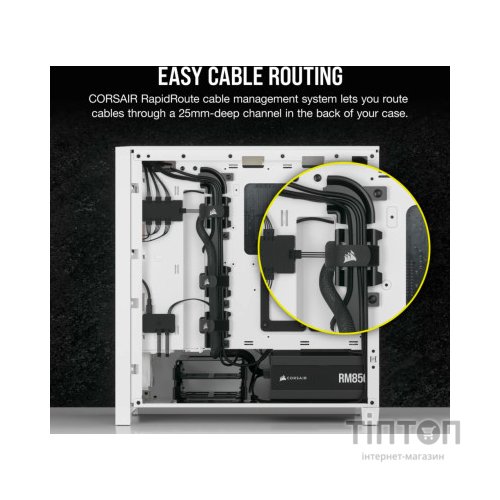 Корпус Corsair iCUE 4000D RGB Airflow White (CC-9011241-WW)