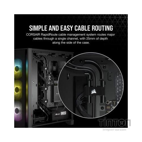 Корпус Corsair iCUE 4000X RGB Tempered Glass Black (CC-9011204-WW)