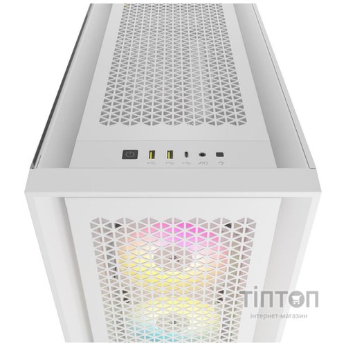 Корпус Corsair iCUE 5000D RGB AirFlow Tempered Glass White (CC-9011243-WW)
