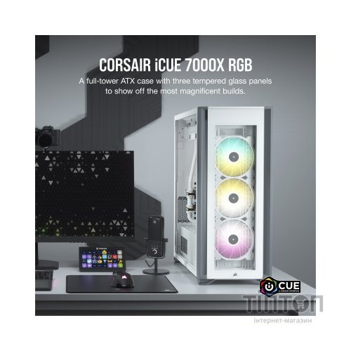 Корпус Corsair iCUE 7000X RGB Tempered Glass White (CC-9011227-WW)