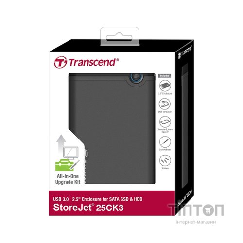 Корпус для 2.5" HDD/SSD Transcend USB 3.0 Rubber 
 