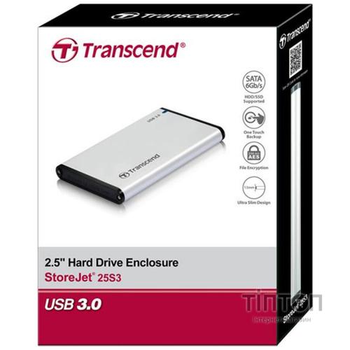 Корпус для 2.5&quot; HDD/SSD Transcend USB 3.0 Aluminum