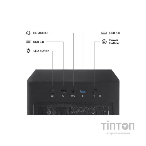 Корпус для ПК 1stPlayer AY7-BK-4F1