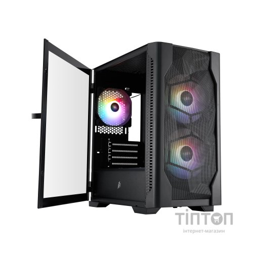Корпус для ПК 1stPlayer D4-M-BK-2F1P-1F1