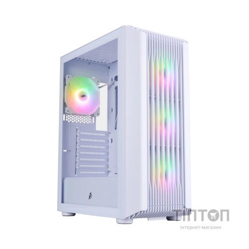 Корпус для ПК 1stPlayer H6-WH-4F7-W