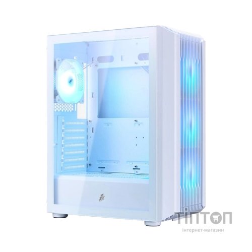 Корпус для ПК 1stPlayer H6-WH-4F7-W