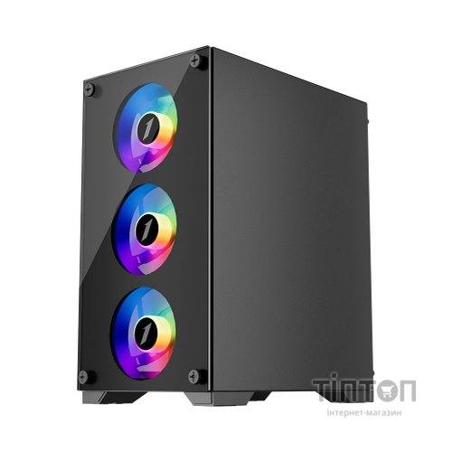Корпус для ПК 1stPlayer X2-M-BK-4F1-PS-600FK-EU