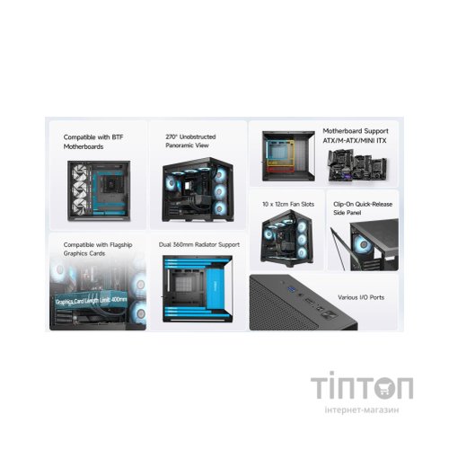 Корпус для ПК PcCooler C3 T700 ARGB BK