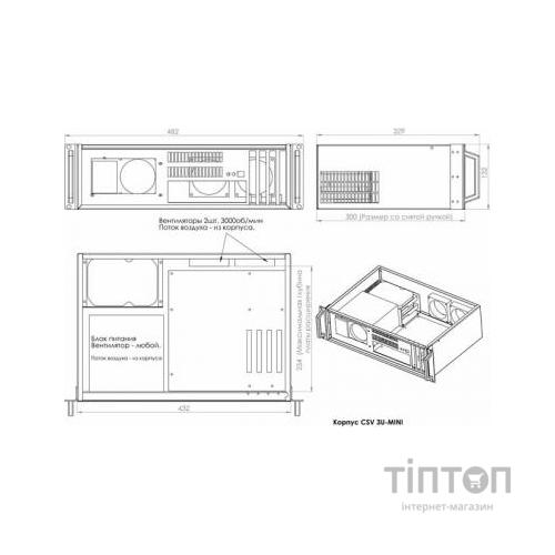 Корпус для сервера CSV 3U-Mini