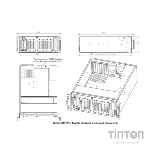 Корпус для сервера CSV 4U-S