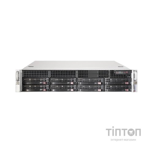 Корпус до сервера Supermicro 2U 8xHotSwap SAS/SATA, EE-ATX 800W HS RM Black (CSE-825TQC-R802LPB)
