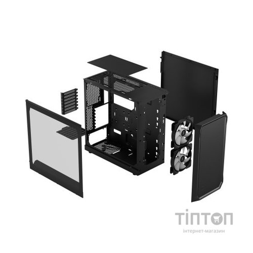Корпус Fractal Design Focus 2 RGB Blck TG Clear Tint (FD-C-FOC2A-03)