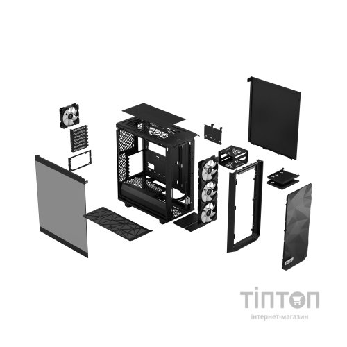 Корпус Fractal Design Meshify 2 Compact Lite RGB Bla (FD-C-MEL2C-05)