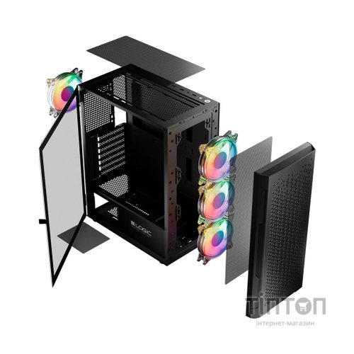 Корпус Logic concept ARAMIS MESH+GLASS ARGB fans 4x120mm BLACK (AT-ARAMIS-10-0000000-0002)