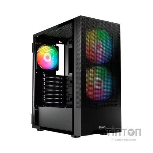 Корпус Logic concept ARYA MESH+GLASS ARGB fans 2x140mm+1x120mm BLACK (AT-ARYA-10-000000-0002)