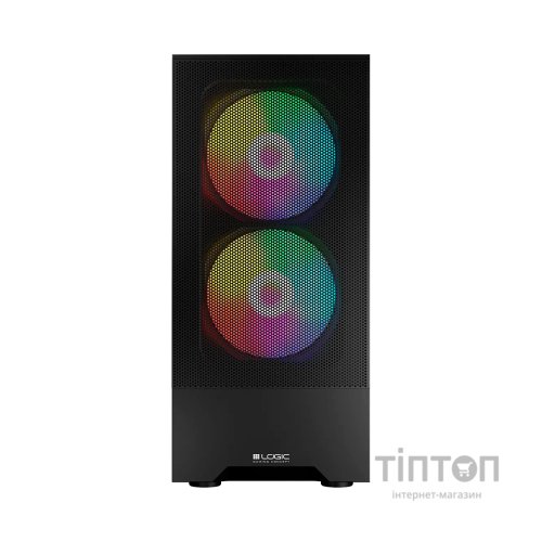 Корпус Logic concept ARYA MESH+GLASS ARGB fans 2x140mm+1x120mm BLACK (AT-ARYA-10-000000-0002)