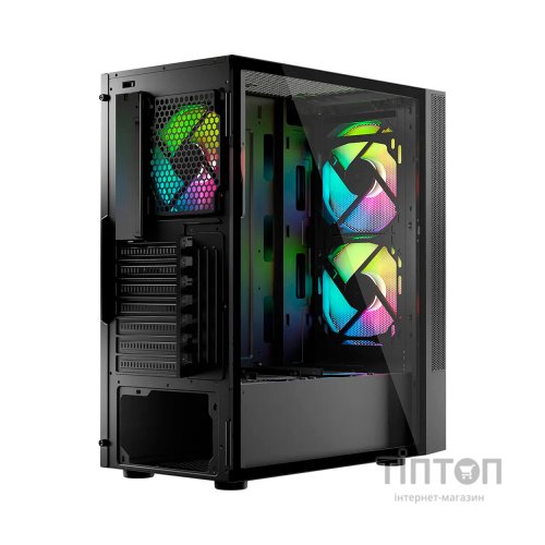 Корпус Logic concept ARYA MESH+GLASS ARGB fans 2x140mm+1x120mm BLACK (AT-ARYA-10-000000-0002)