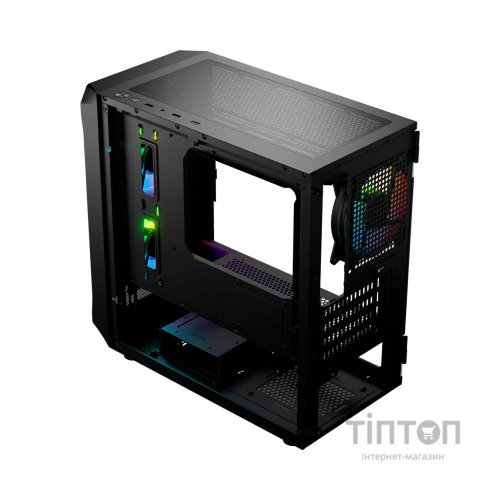 Корпус Logic concept PORTOS MESH+GLASS ARGB fans 3x120mm BLACK (AM-PORTOS-10-0000000-0002)