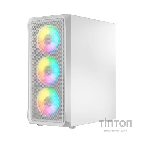 Корпус Logic concept PORTOS MESH+GLASS ARGB fans 3x120mm WHITE (AM-PORTOS-20-0000000-0002)