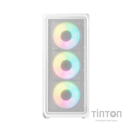Корпус Logic concept PORTOS MESH+GLASS ARGB fans 3x120mm WHITE (AM-PORTOS-20-0000000-0002)