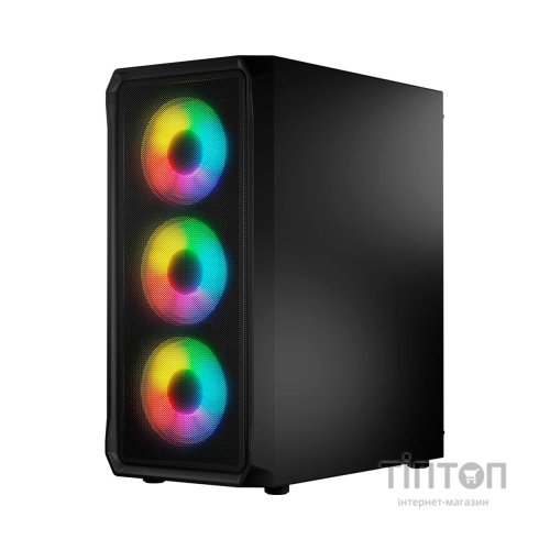 Корпус Logic concept PORTOS MESH+GLASS ARGB fans 4x120mm BLACK (AT-PORTOS-10-0000000-0002)