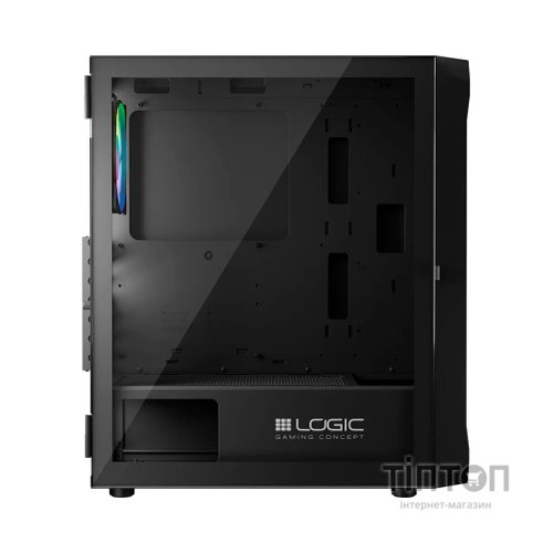 Корпус Logic concept PORTOS MESH+GLASS ARGB fans 4x120mm BLACK (AT-PORTOS-10-0000000-0002)