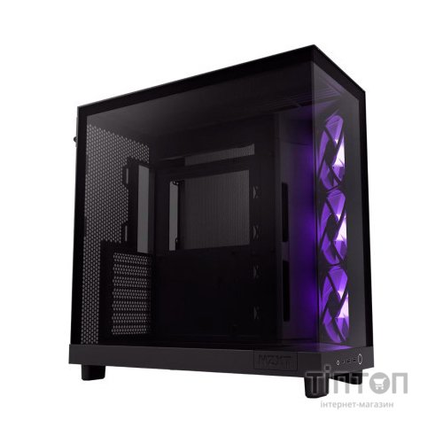 Корпус NZXT H6 Flow RGB All Black (CC-H61FB-R1)