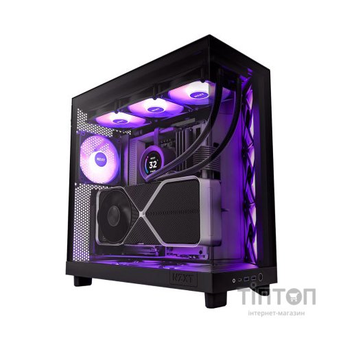 Корпус NZXT H6 Flow RGB All Black (CC-H61FB-R1)