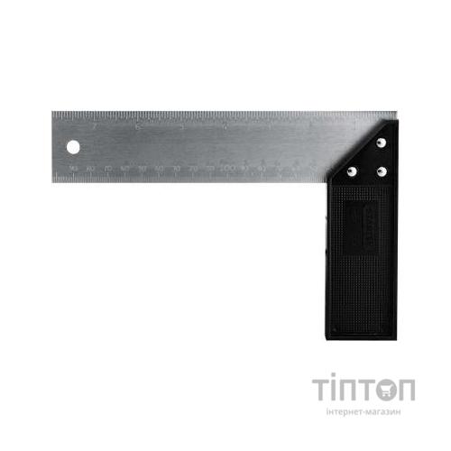 Косинець Stanley угольник с пластмассовым основанием, 152мм. (2-46-500)