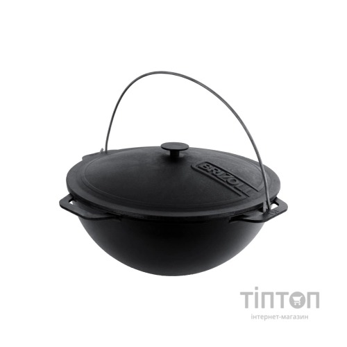 Котел туристичний Brizoll чавунний азіатський з кришкою 10 л (KA10-1)