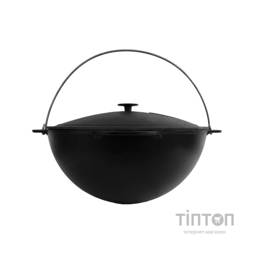 Котел туристичний Brizoll чавунний азіатський з кришкою 10 л (KA10-1)