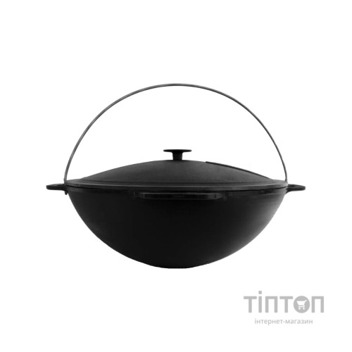 Котел туристичний Brizoll чавунний азіатський з кришкою 12 л (KA12-1)