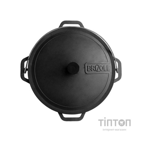 Котел туристичний Brizoll чавунний азіатський з кришкою 4 л (KA04-1)