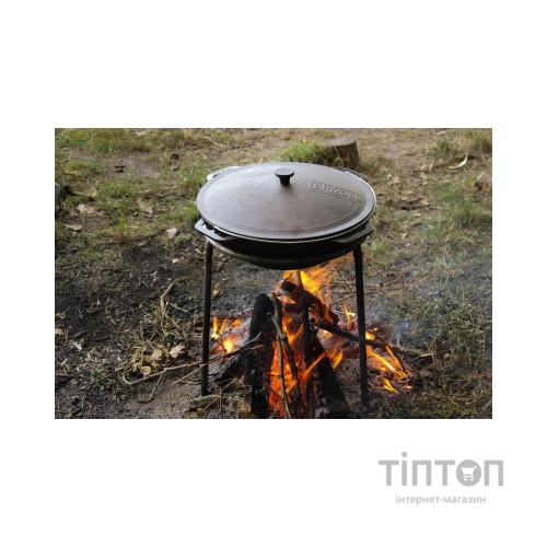 Котел туристичний Brizoll чавунний азіатський з кришкою 4 л (KA04-1)