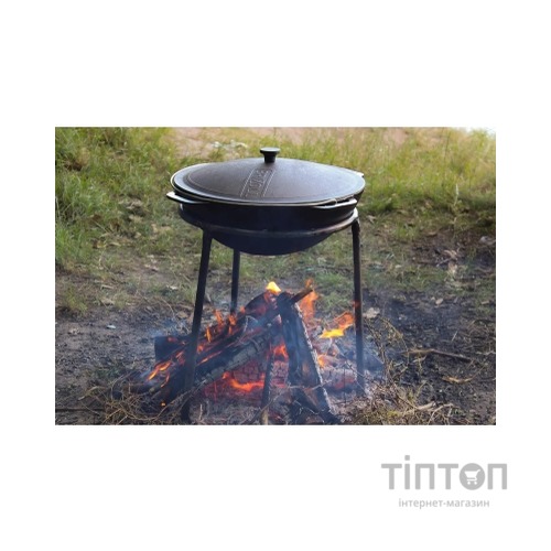 Котел туристичний Brizoll чавунний азіатський з кришкою 4 л (KA04-1)