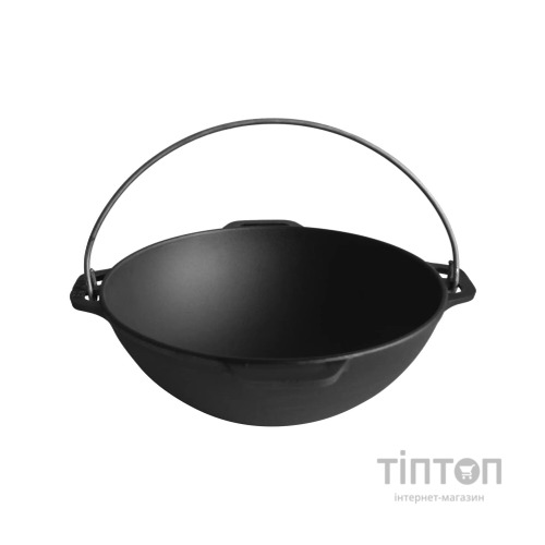 Котел туристичний Brizoll чавунний азіатський з кришкою-сковородою 10 л (KA10-2)