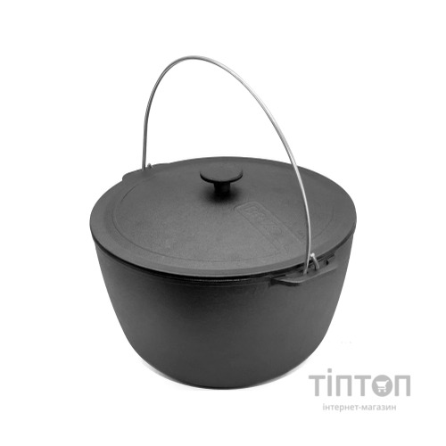 Котел туристичний Brizoll чавунний з кришкою 10 л (KT10-1)